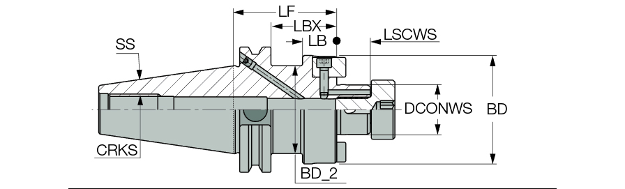 CAT40 SEM 1/2X2.000 C